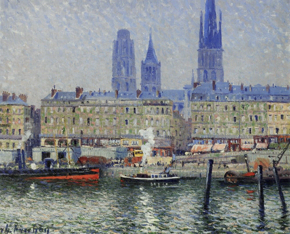 CHARLES FRECHON, PAYSAGE FLUVIAL, CIRCA 1904