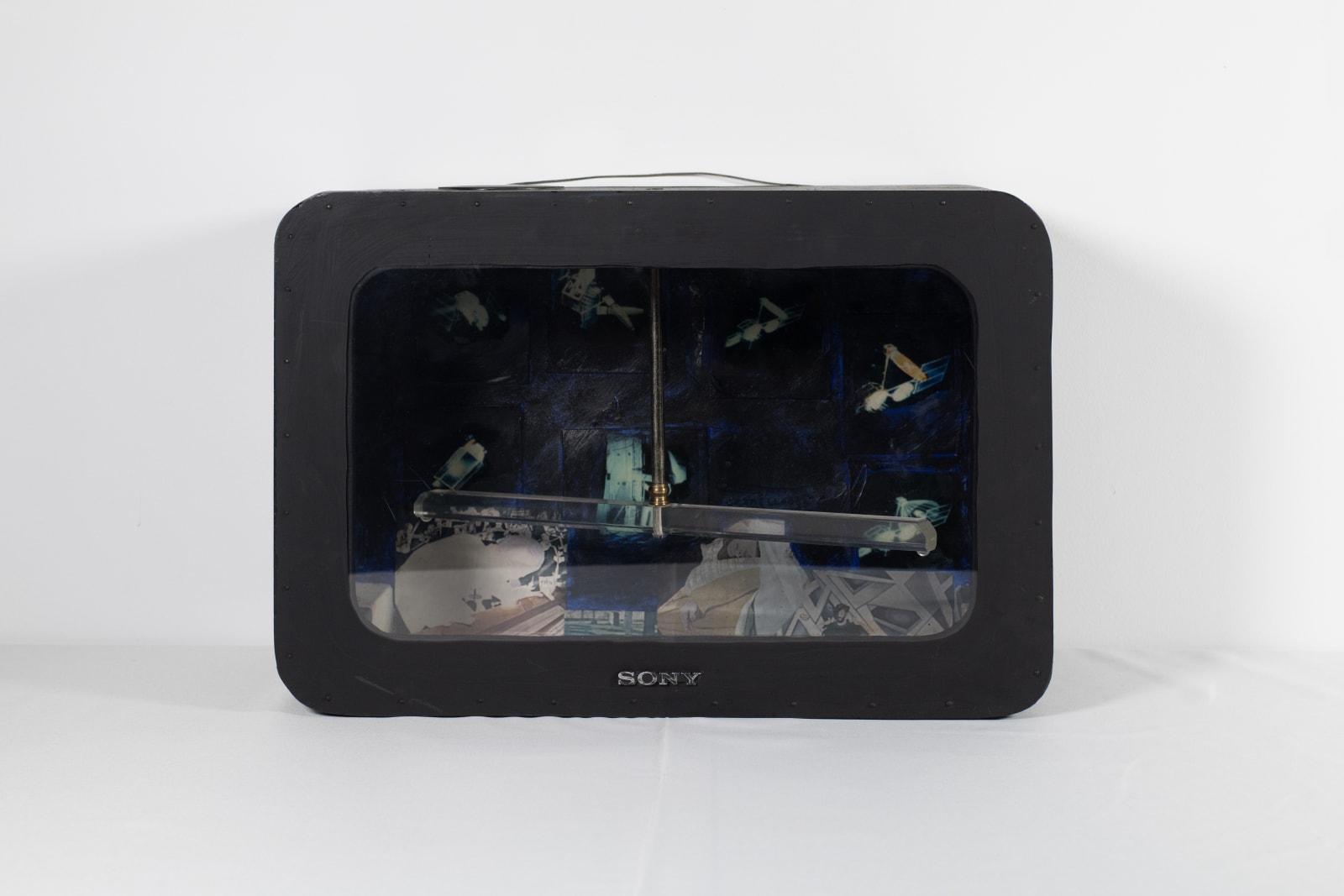 Bob Smith Satellite Video Polaroid, 1984 Photocopies and mixed media in wood construction 14 x 20 x 9 in 35.6 x 50.8 x 22.9 cm