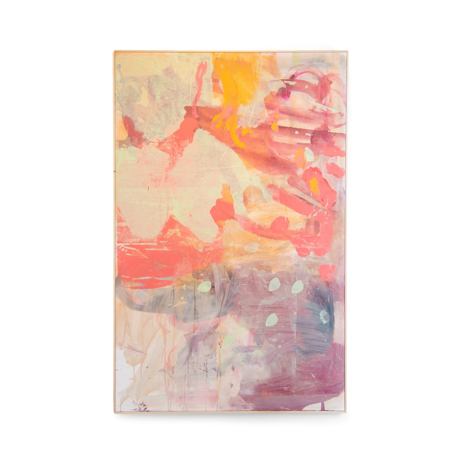 Lieven Deconinck, Untitled (Pink), 2024, Signed & dated, acrylic and silkscreen ink on canvas, 100 x 128.9 cm 39 3/8 x 50 3/4 in. Buysse Gallery, 2024