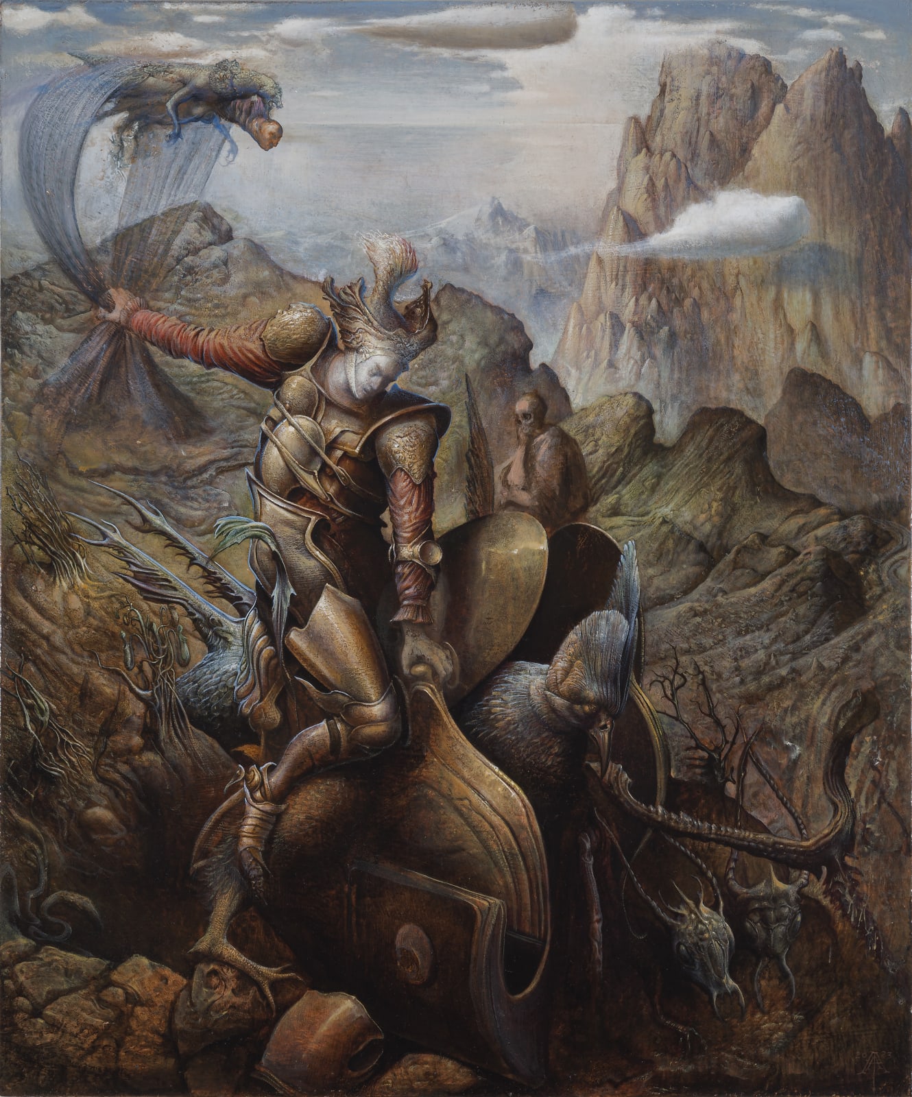 Agostino Arrivabene, San Giorgio e il drago, 2023