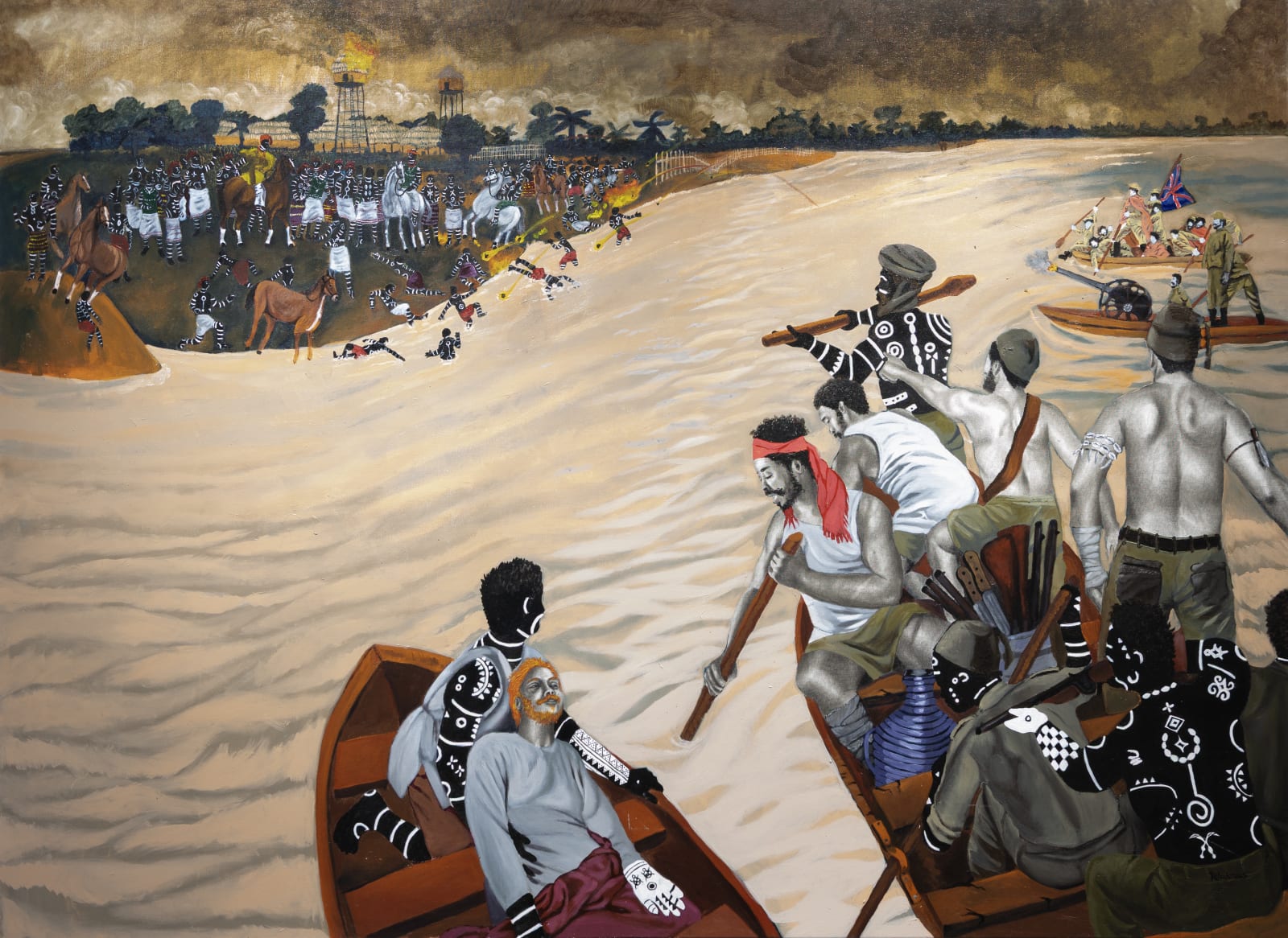 Kelechi Nwaneri, Crossing the Yemoje river, 2025