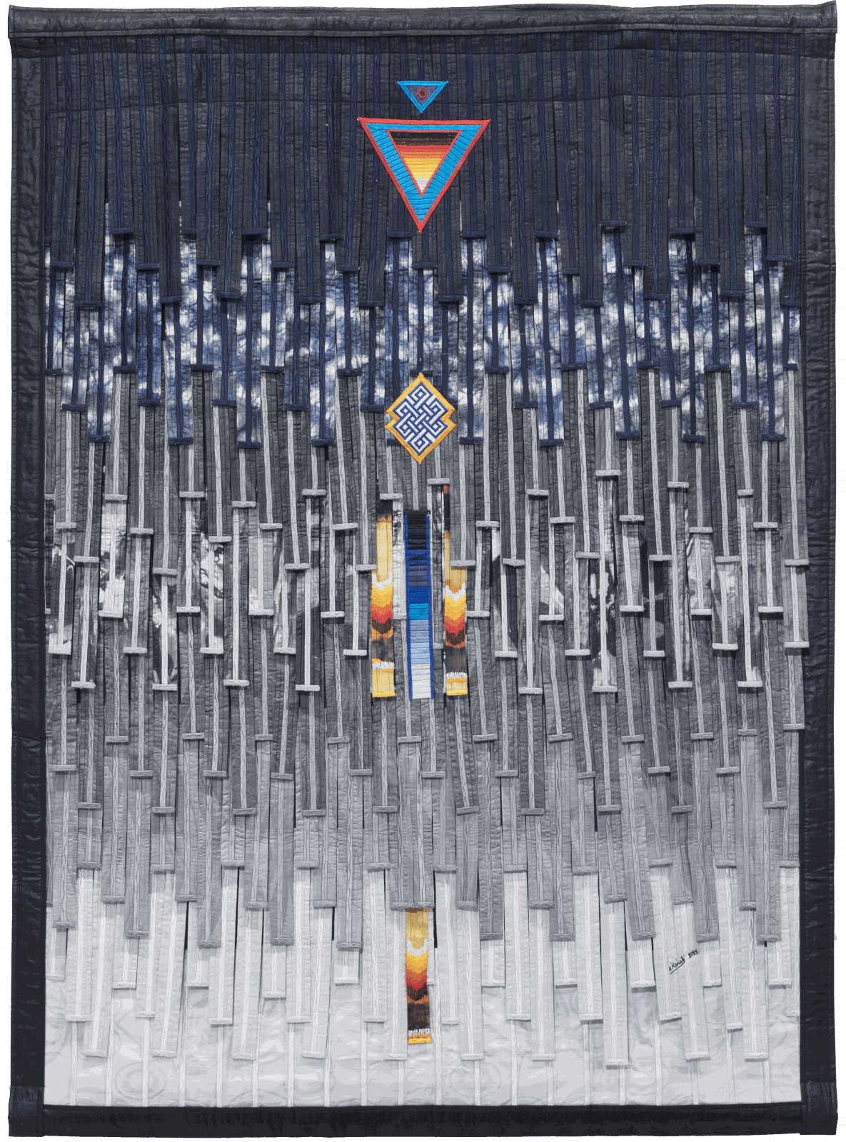 Abdoulaye Konaté, Triangles et signe Tibet, 2023