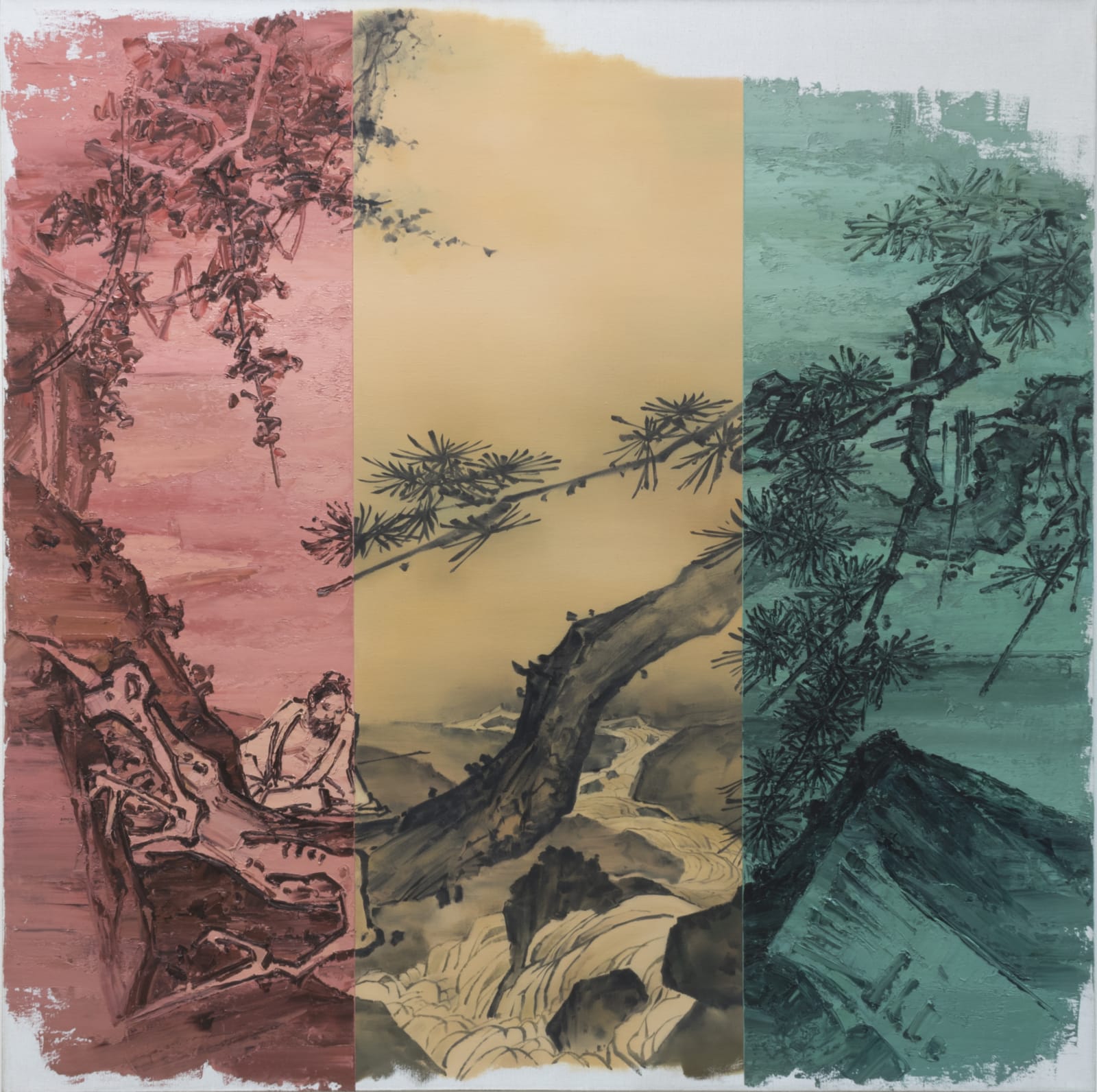 He Sen, The stream away, 2014