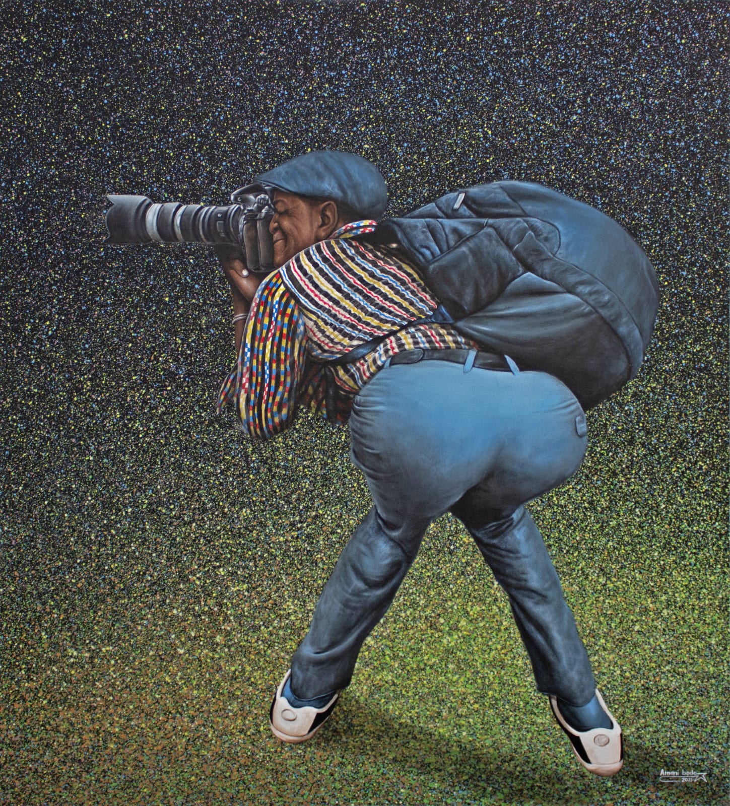 Amani Bodo, Photographe en action ou (Zoom) , 2021