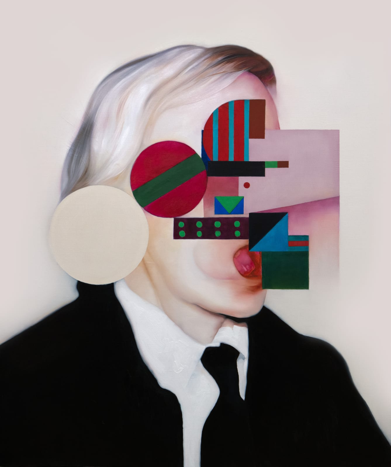 He Wei Barium Fluoride 2022 Oil on canvas 90 × 75 cm