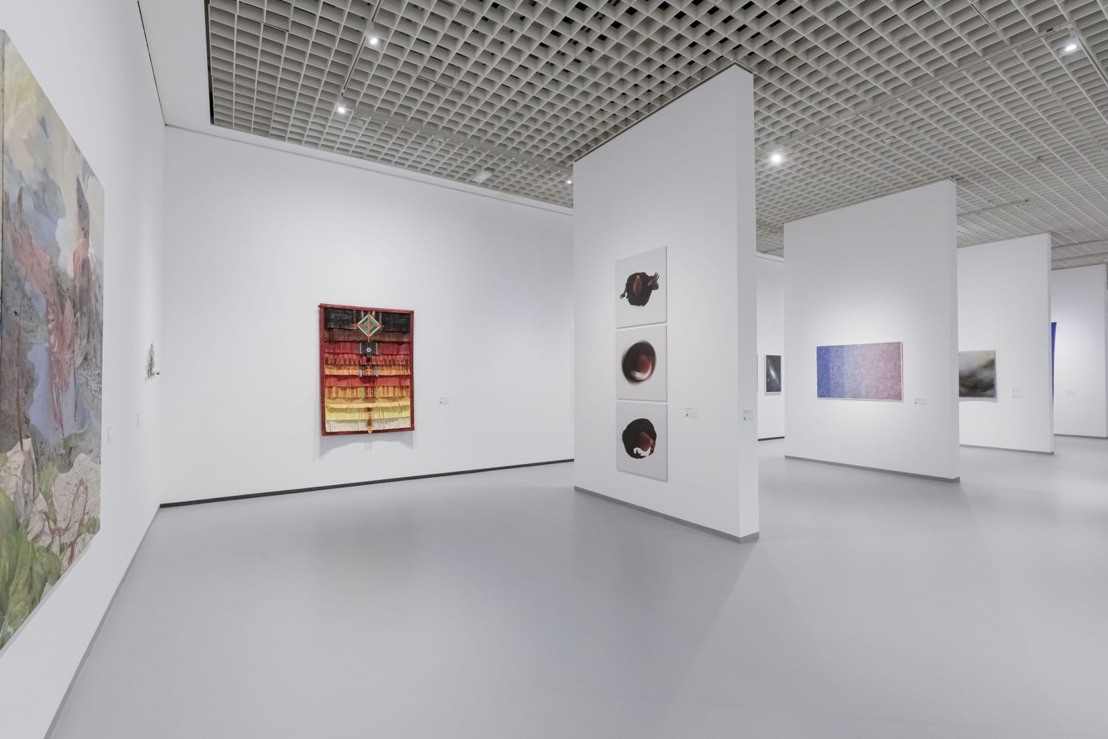 Abdoulaye Konaté Le cerf-volant et l'enfance 2018 Textile 174 x 124 cm Exhibited at GAM - Galleria Civica d’Arte Moderna e Contemporanea, Torino.