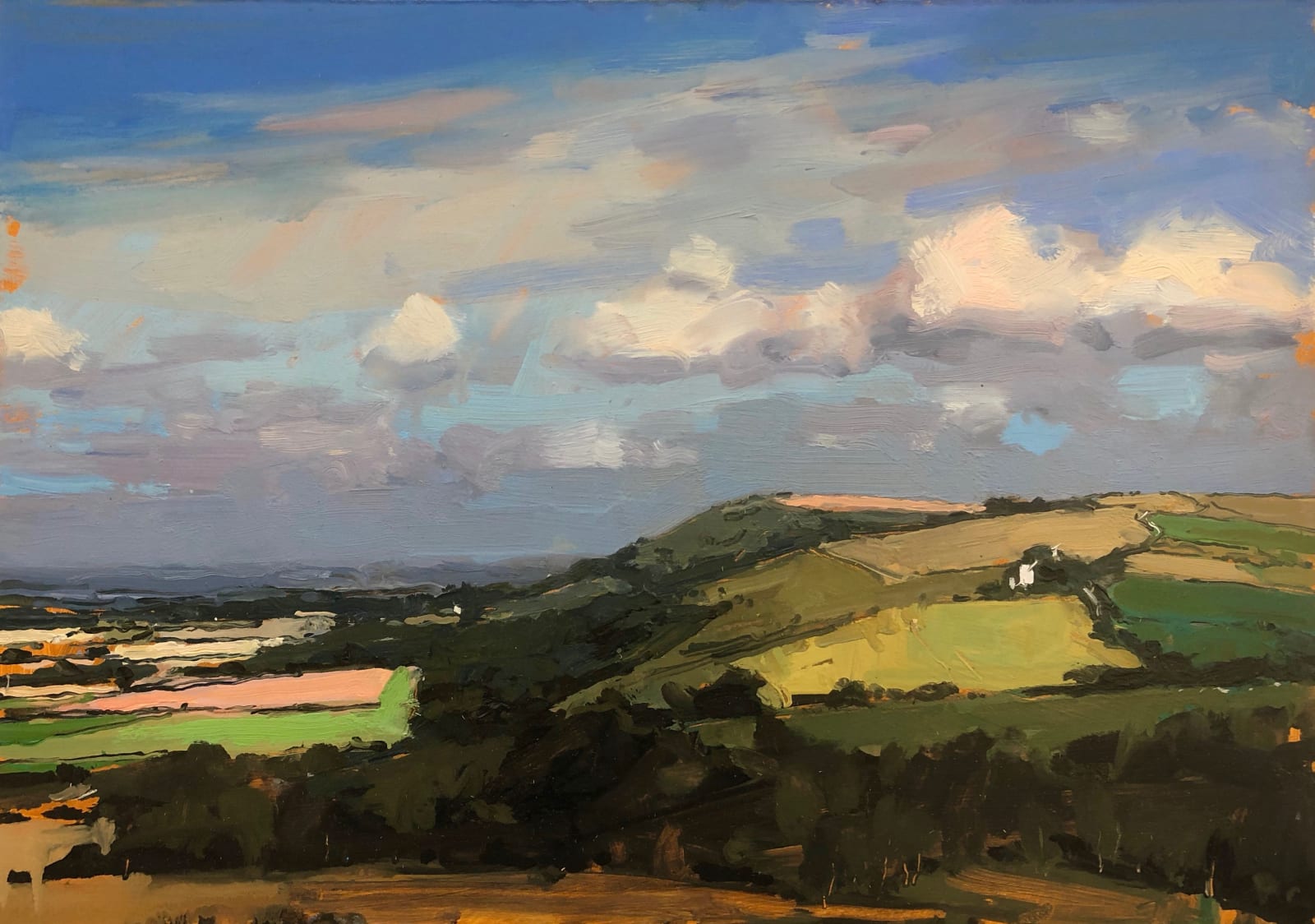 The way to Ditchling Beacon, study, South Downs, 2021