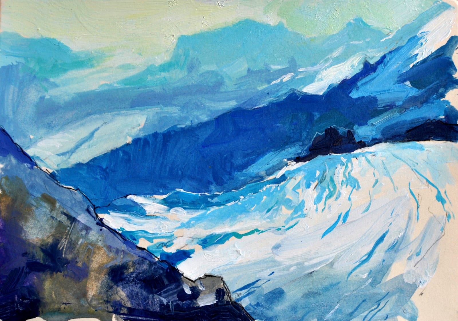 Monte Rosa from the Gandegg Hut, Whymper's Alps , 2015