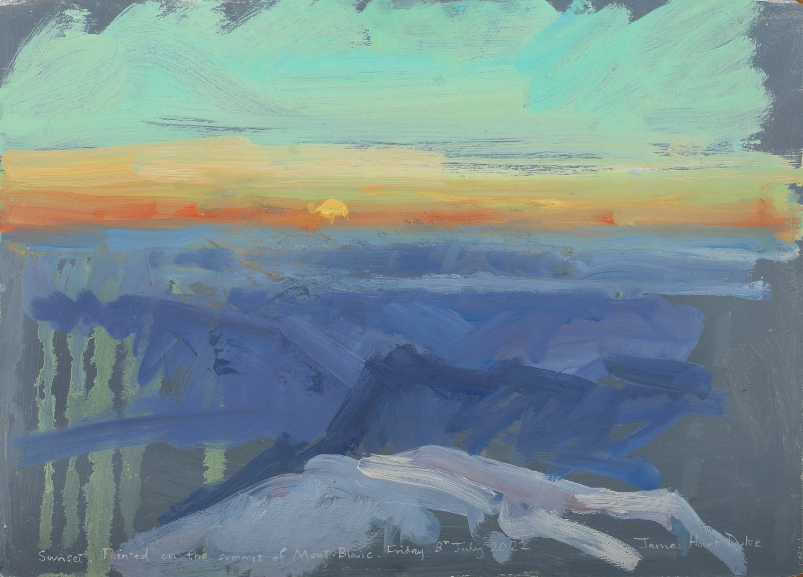 Summit 2 (sunset), Mont Blanc, 2022