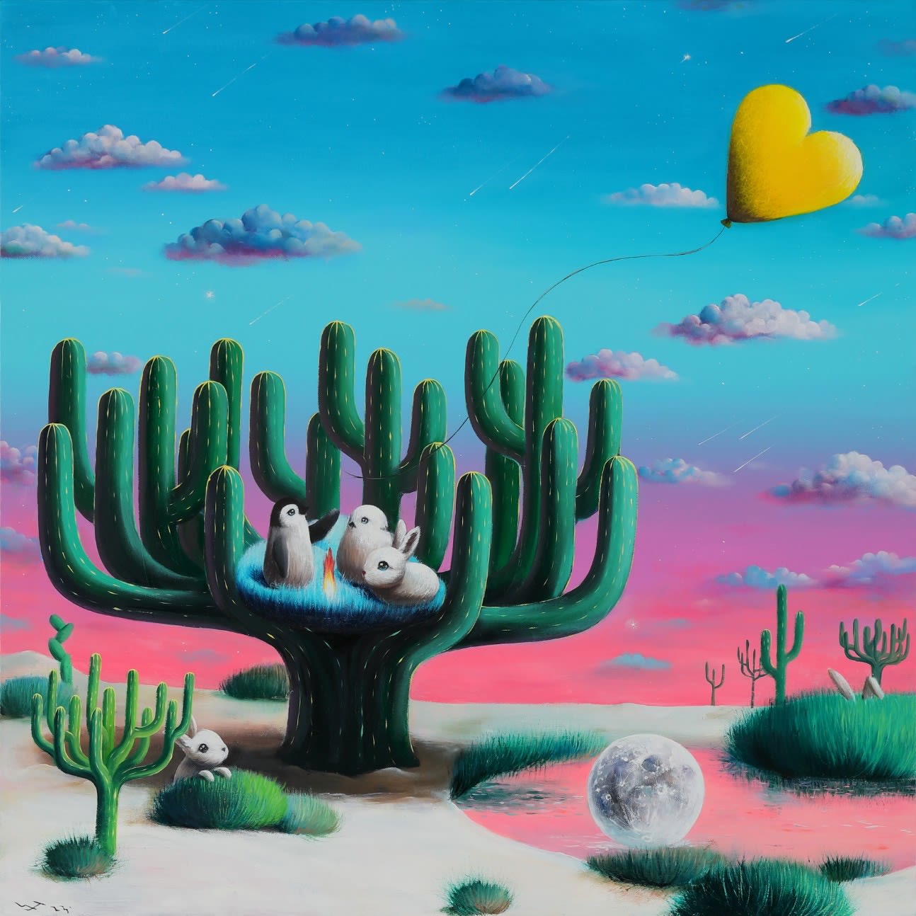 Yeaji LEE, Love is Like a Yellow Balloon, 2023