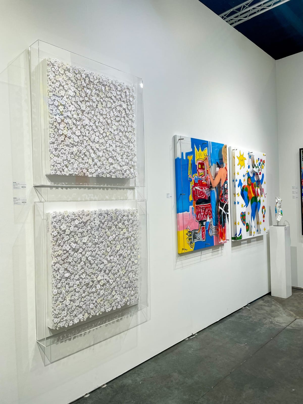 Paintings displayed at Carousel Fine Art's both at Art Palm Beach, art fair 2023.
