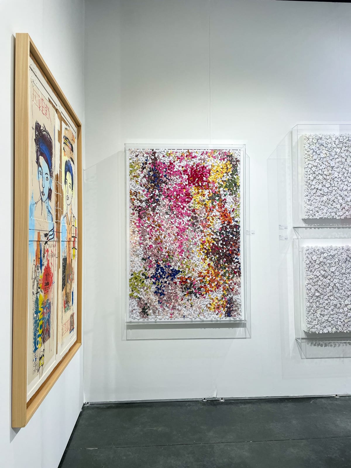 Paintings displayed at Carousel Fine Art's both at Art Palm Beach, art fair 2023.