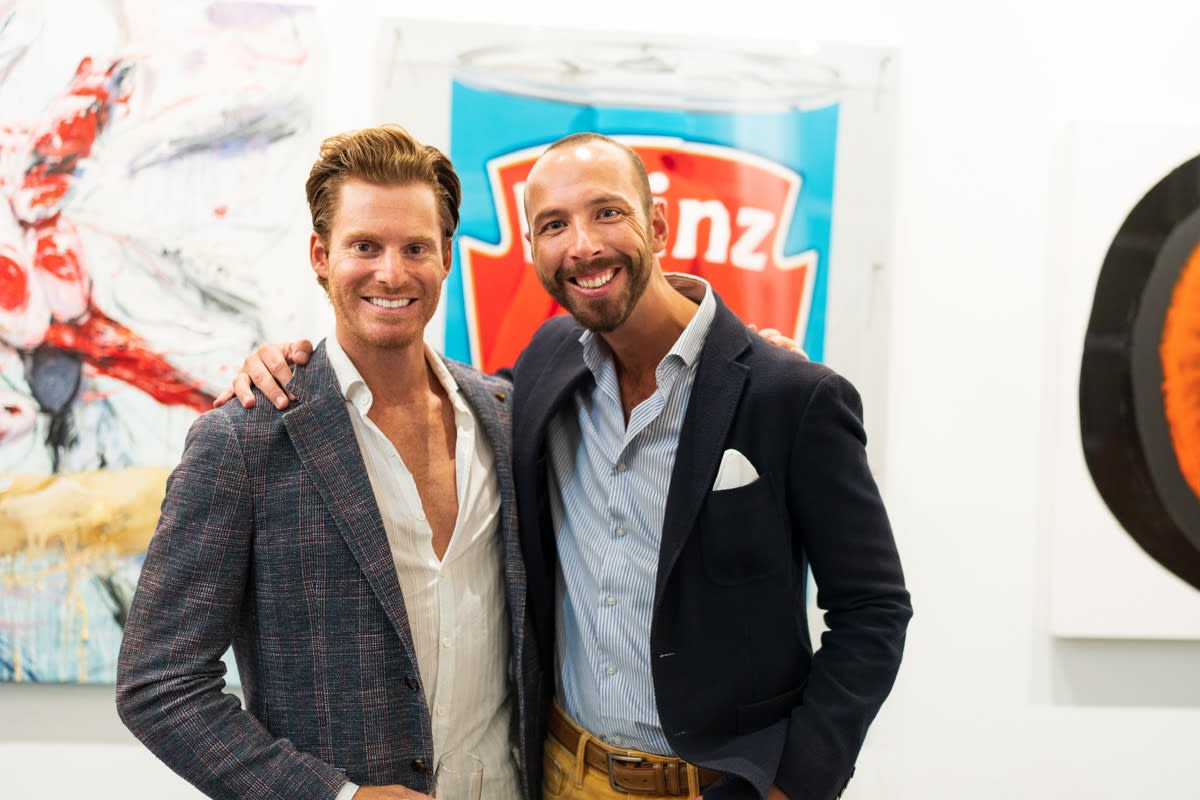 People in Carousel Fine Art's Miami gallery space during the Grand Opening.