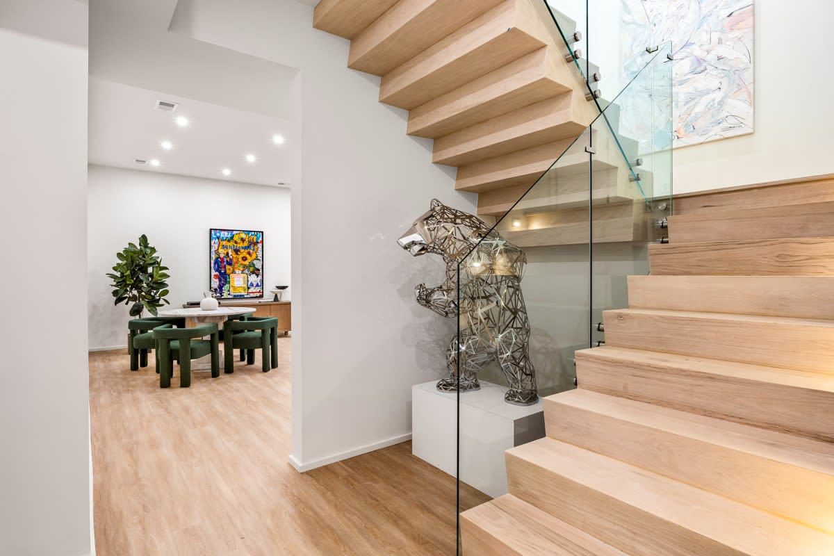 Interior of a luxury modern home in Atlanta, GA.