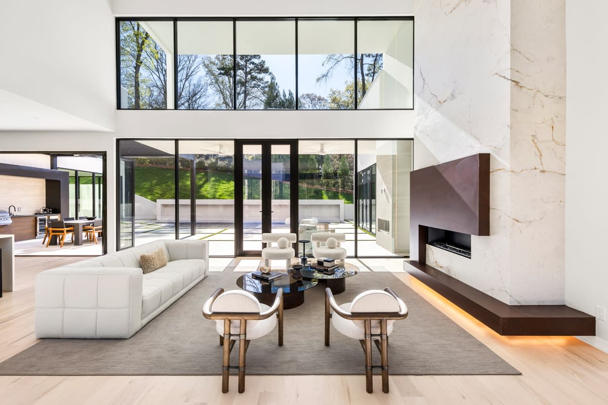 Interior of a luxury modern home in Atlanta, GA.