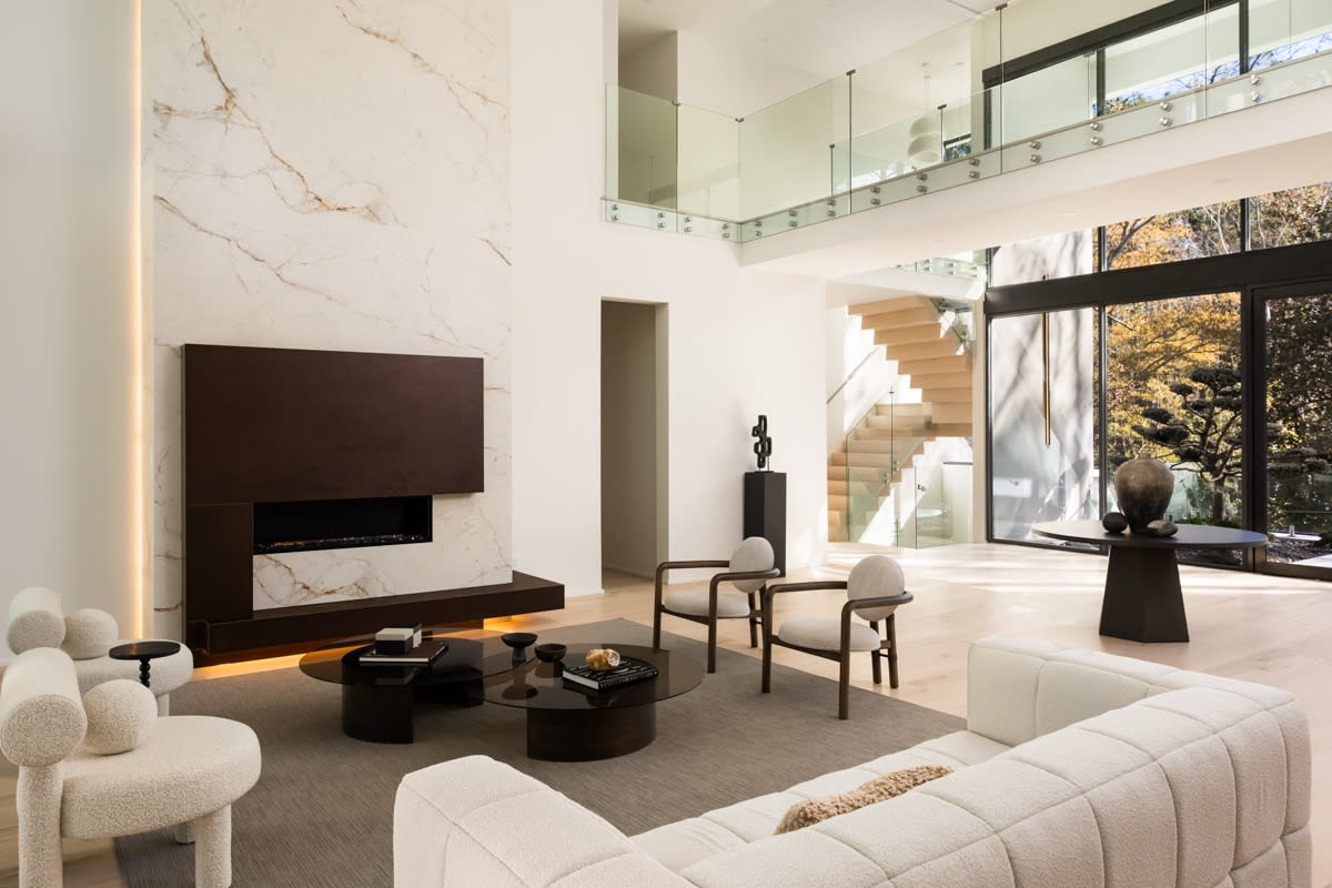 Interior of a luxury modern home in Atlanta, GA.