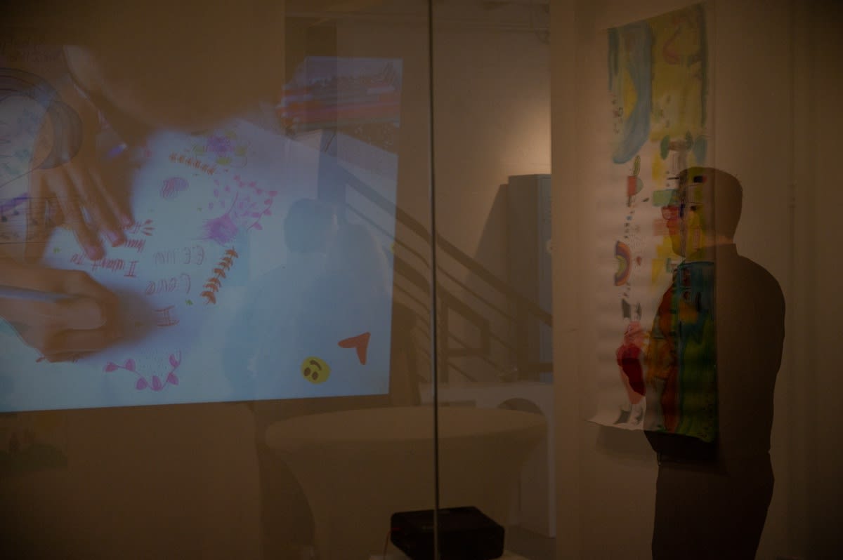 Carousel Fine Art's Miami gallery space during the exhibition, "If These Walls Could Talk."