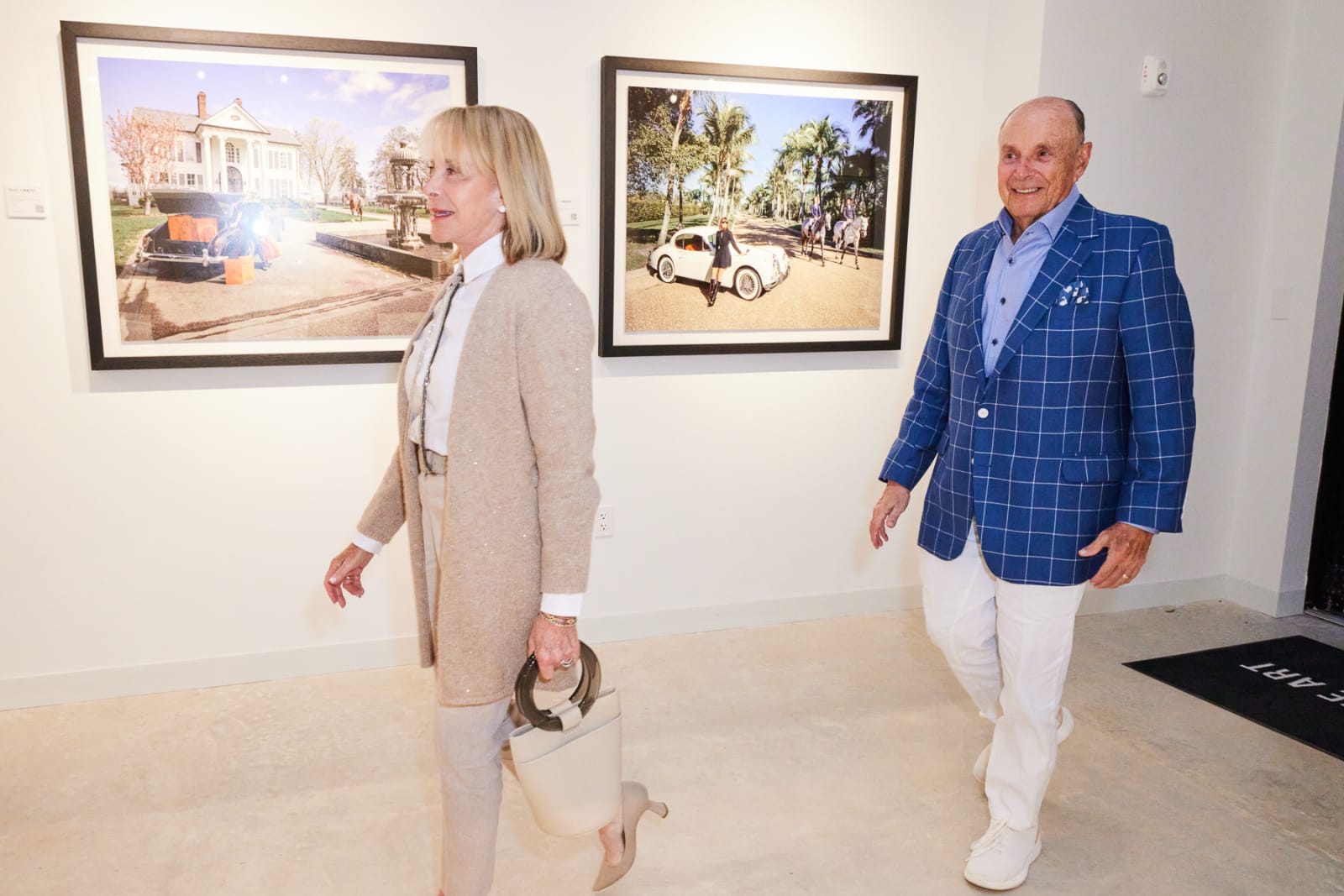 Close-up of Beau Simmons equestrian photograph displayed in our NORA District West Palm contemporary art gallery.
