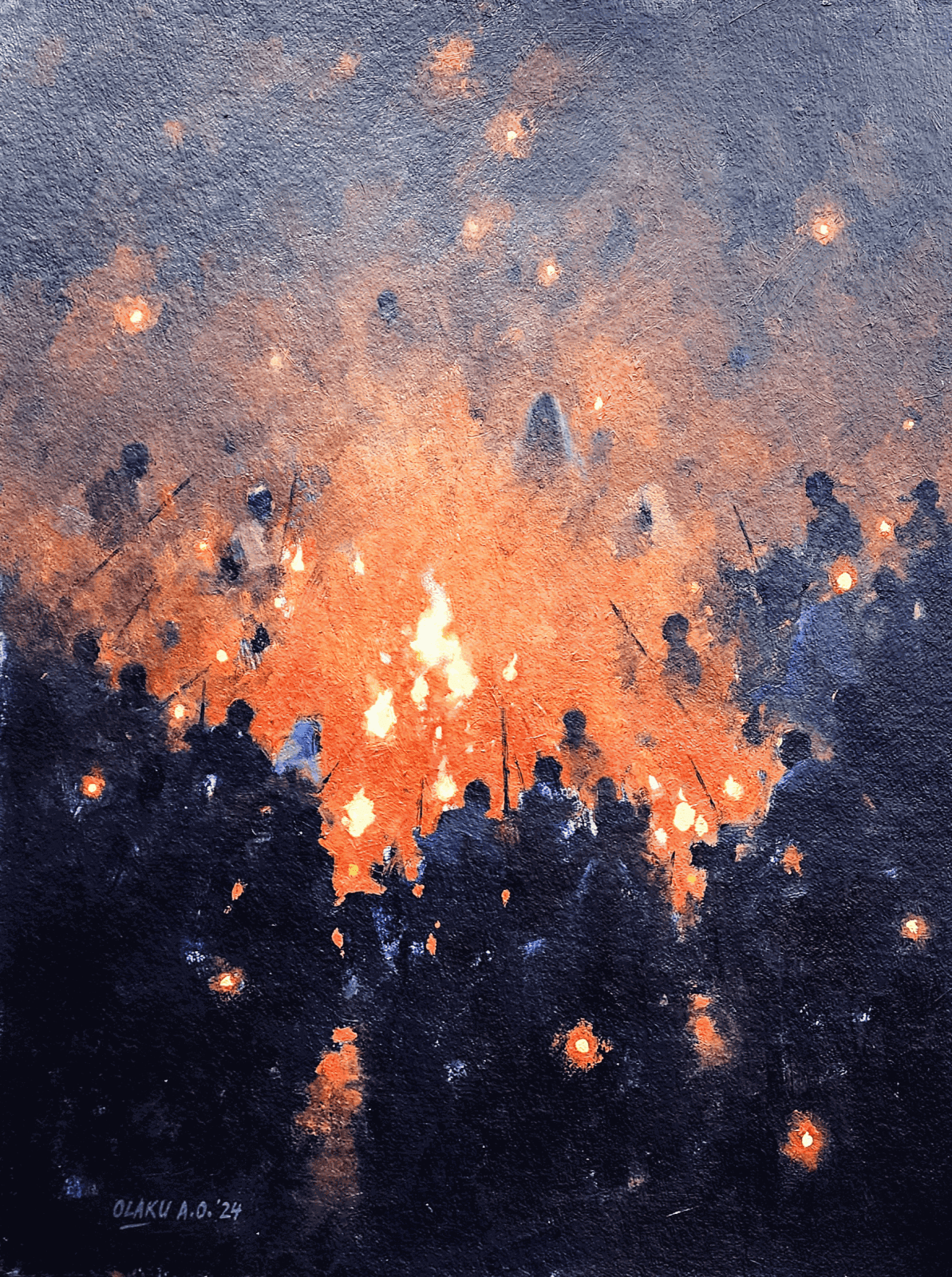 Abiodun Olaku, Reaction, 2024