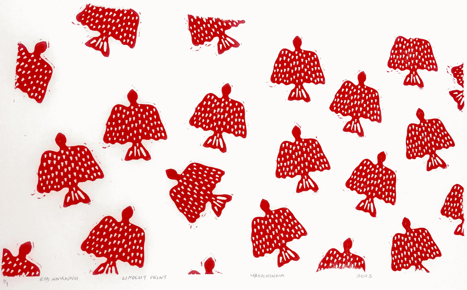 Yadichinma Ukoha-Kalu, Red Nnunu (Red Bird), 2023