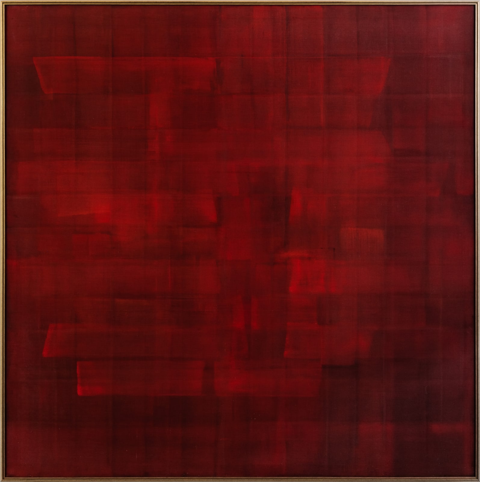 Velu Viswanadhan, Untitled, Casein on linen, 80 x 80 inches, c.2000