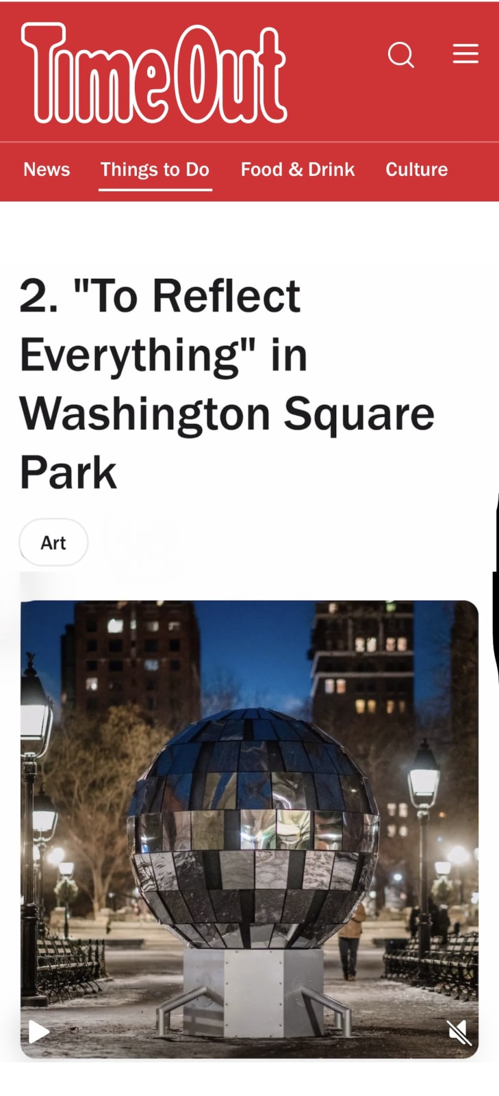 Ryan Van Der Hout, To Reflect Everything :: Washington Sq. Park, 2025