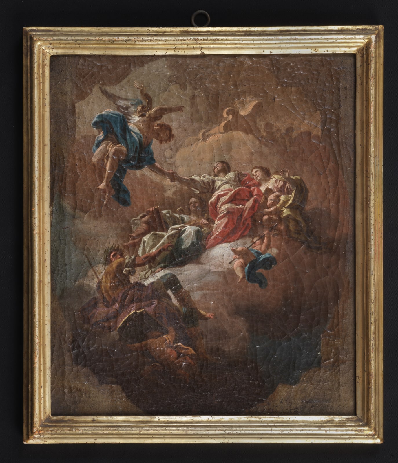 Vito D’Anna ( Palermo 1718, Palermo 1769) , Bozzetto per affresco Allegorie di Virtù, Palazzo Benenati Ventimiglia , 1751