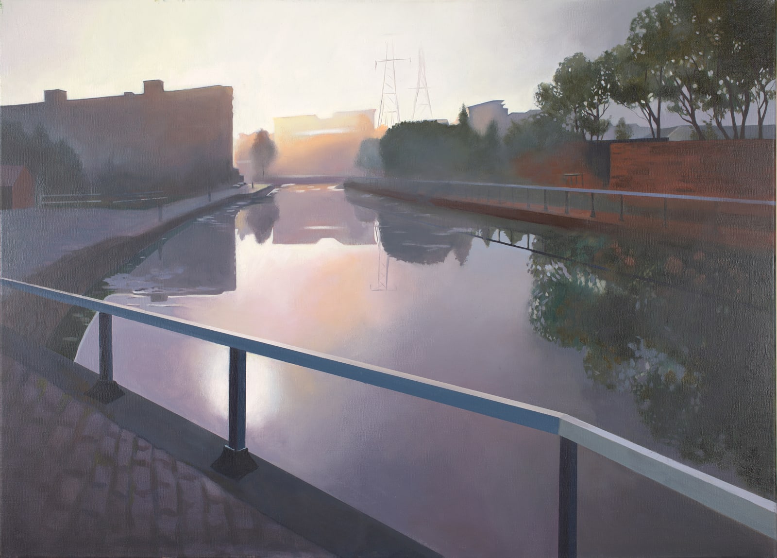 Misty Morning at the Whiskey Bond - Forth and Clyde Canal, 2016