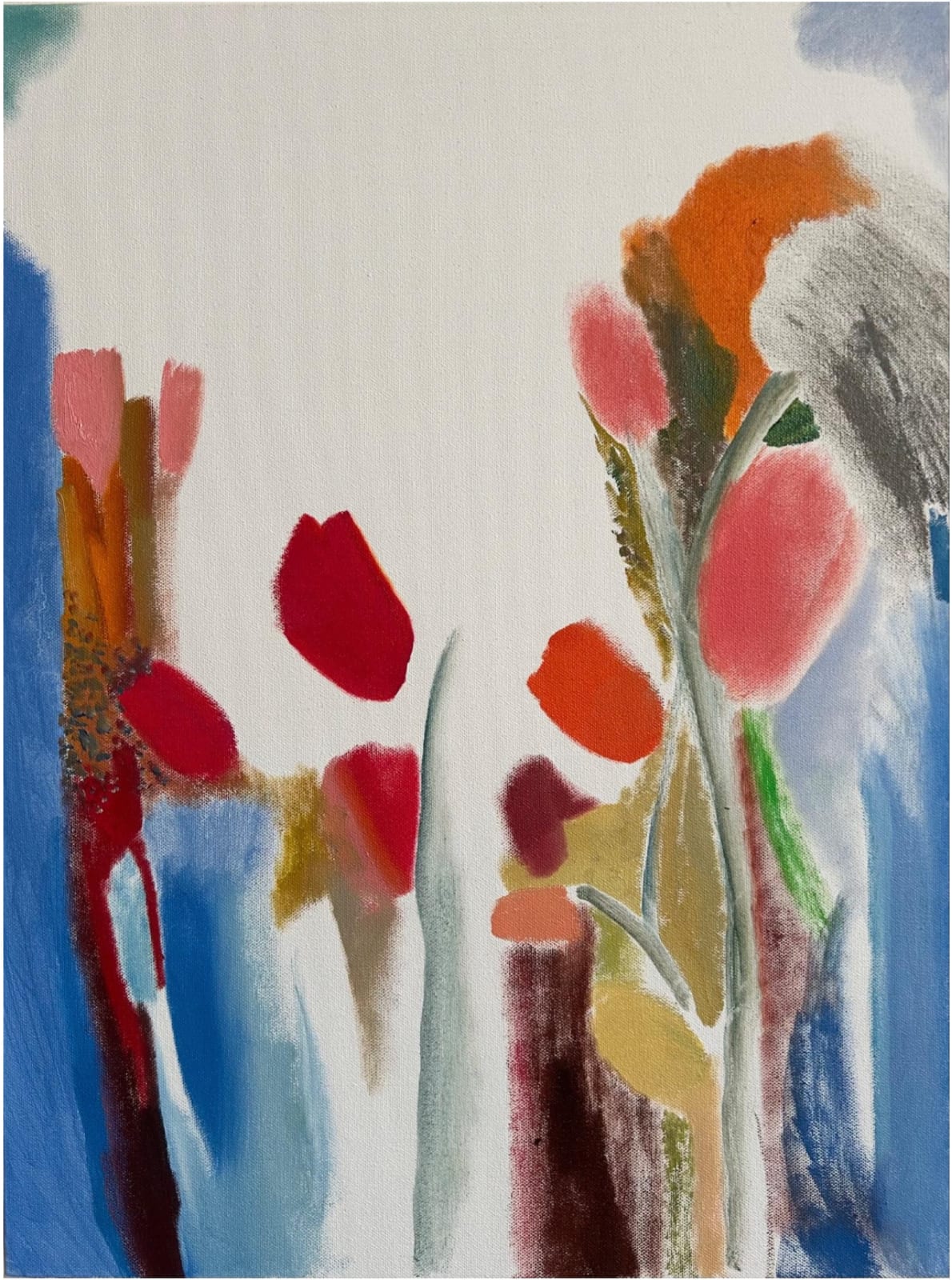 Holly Osborne, FLOWERS WITH BLUE, 2025