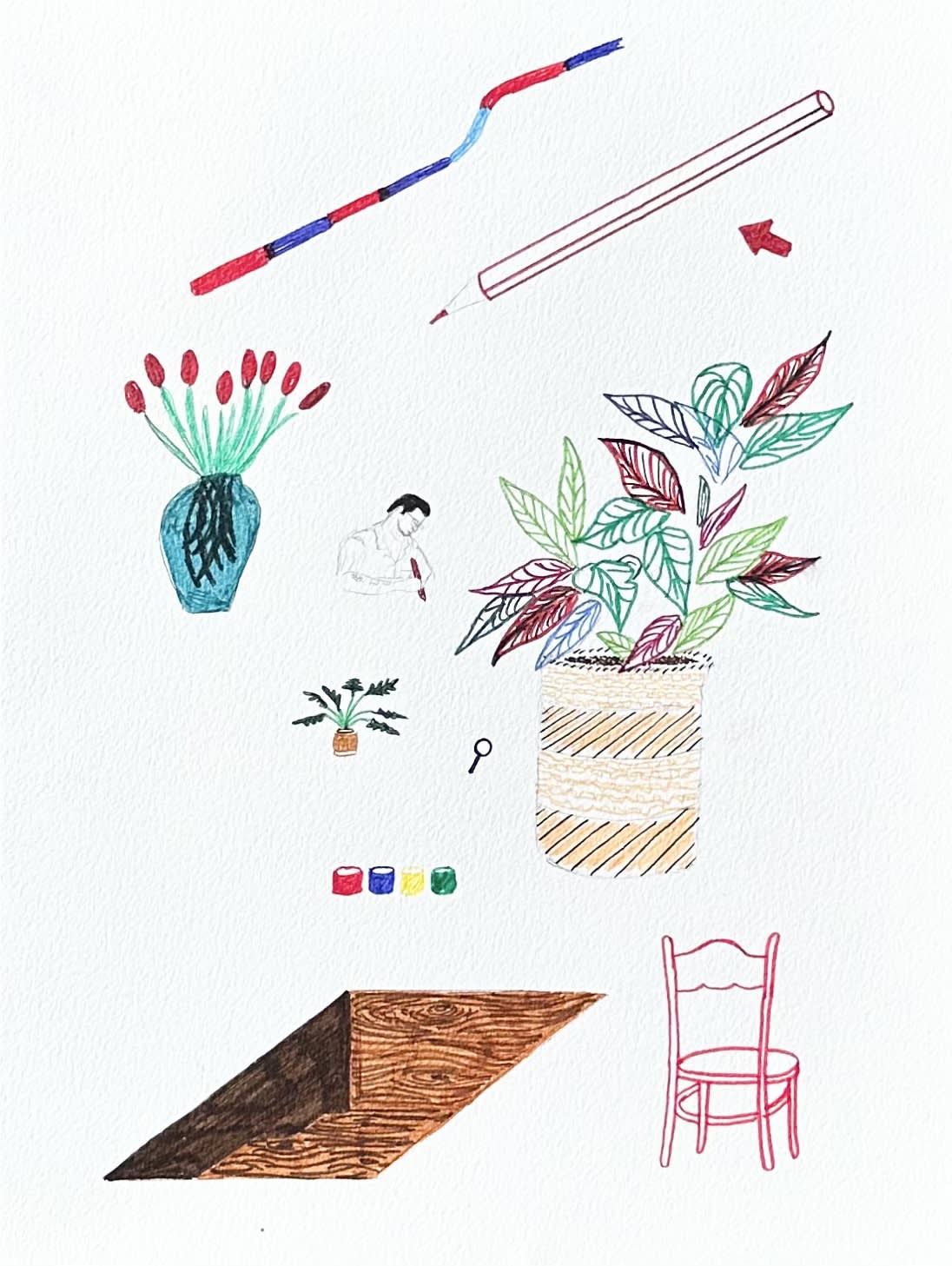 Conor Murgatroyd, ABSTRACT SELF PORTRAIT, 2024