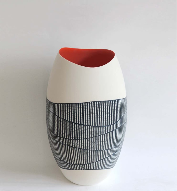 Lara Scobie, 32. Large Vessel with Orange Interior