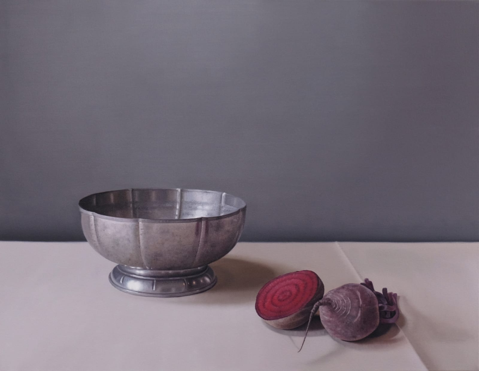Jo Barrett, Pewter Bowl with Beetroot