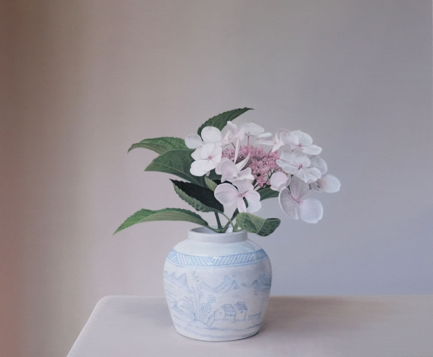 Jo Barrett, Hydrangia with Ginger Jar