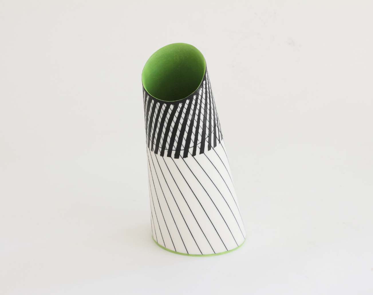 Lara Scobie, 24. Tilted Vessel with Chartreuse Interior (i)