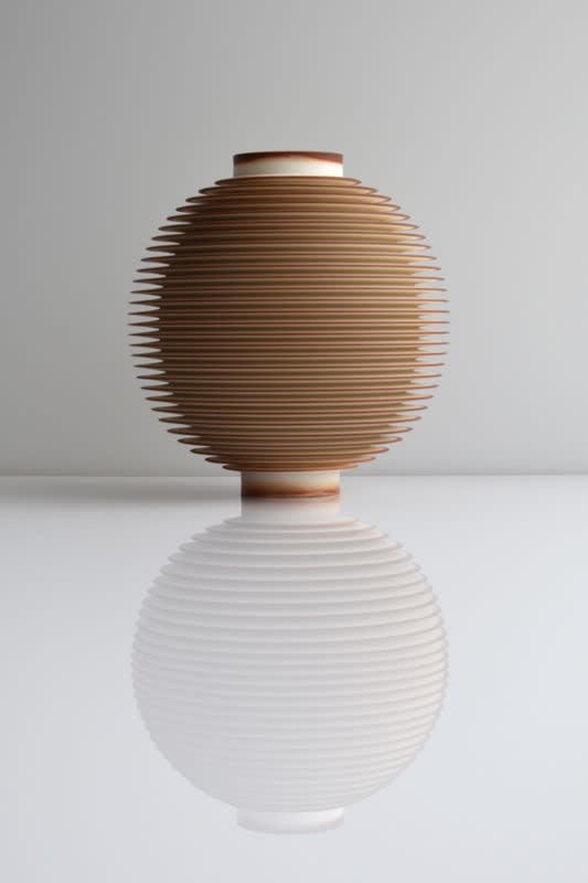 Nicholas Lees, Large Rust Orange Orbit
