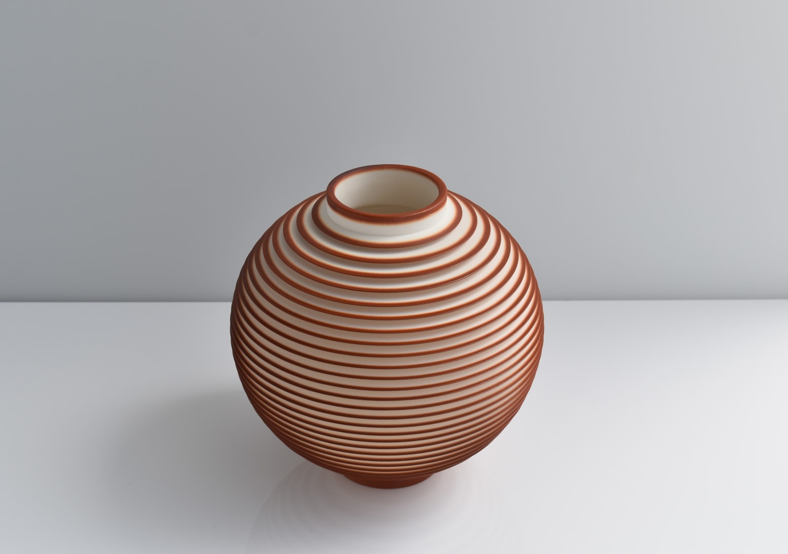 Nicholas Lees, Large Rust Orange Orbit (25.35)