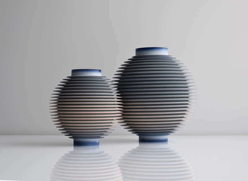 Nicholas Lees, Small Blue/ Red Orbit (25.14)