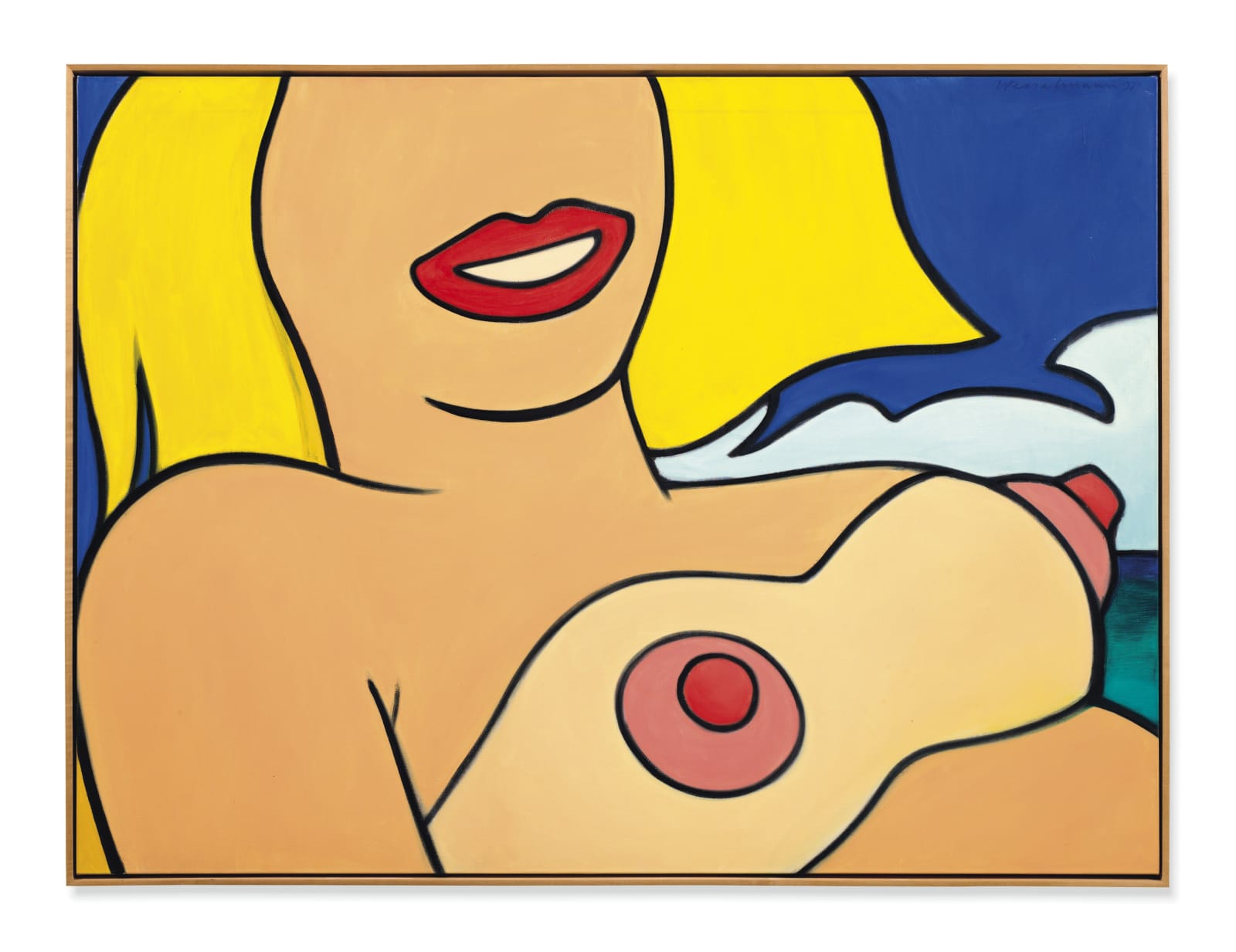 TOM WESSELMANN (1931-2004), 32 Year old on the beach, 1997