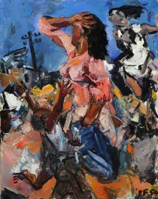 Figure Study for The Bombing of Sakiet, 1959