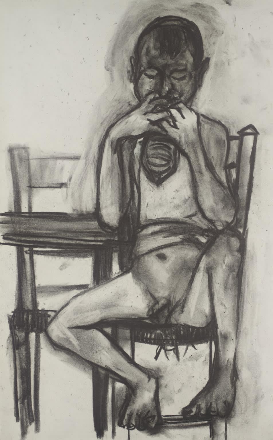 Seated Boy, Genoa, 1950s