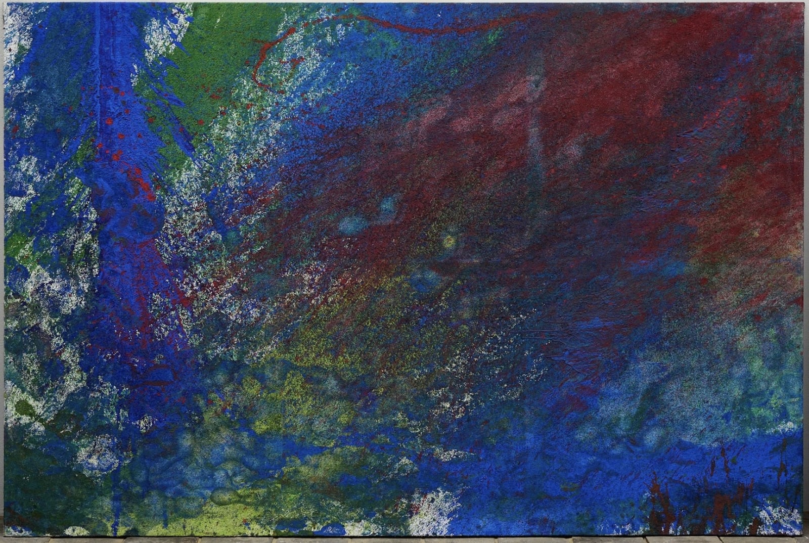 Hermann Nitsch, Schüttbild (L), 2021