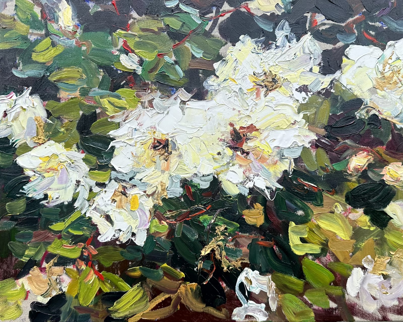 Lilia Orlova-Holmes, White roses, 2024