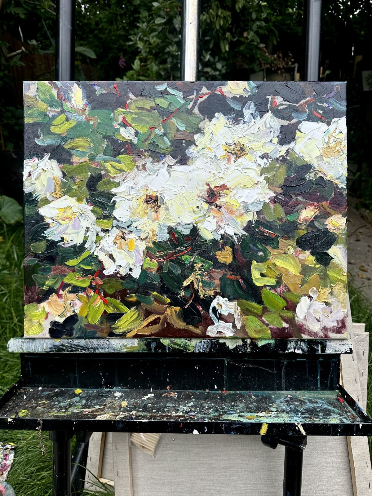 Lilia Orlova-Holmes, White roses, 2024