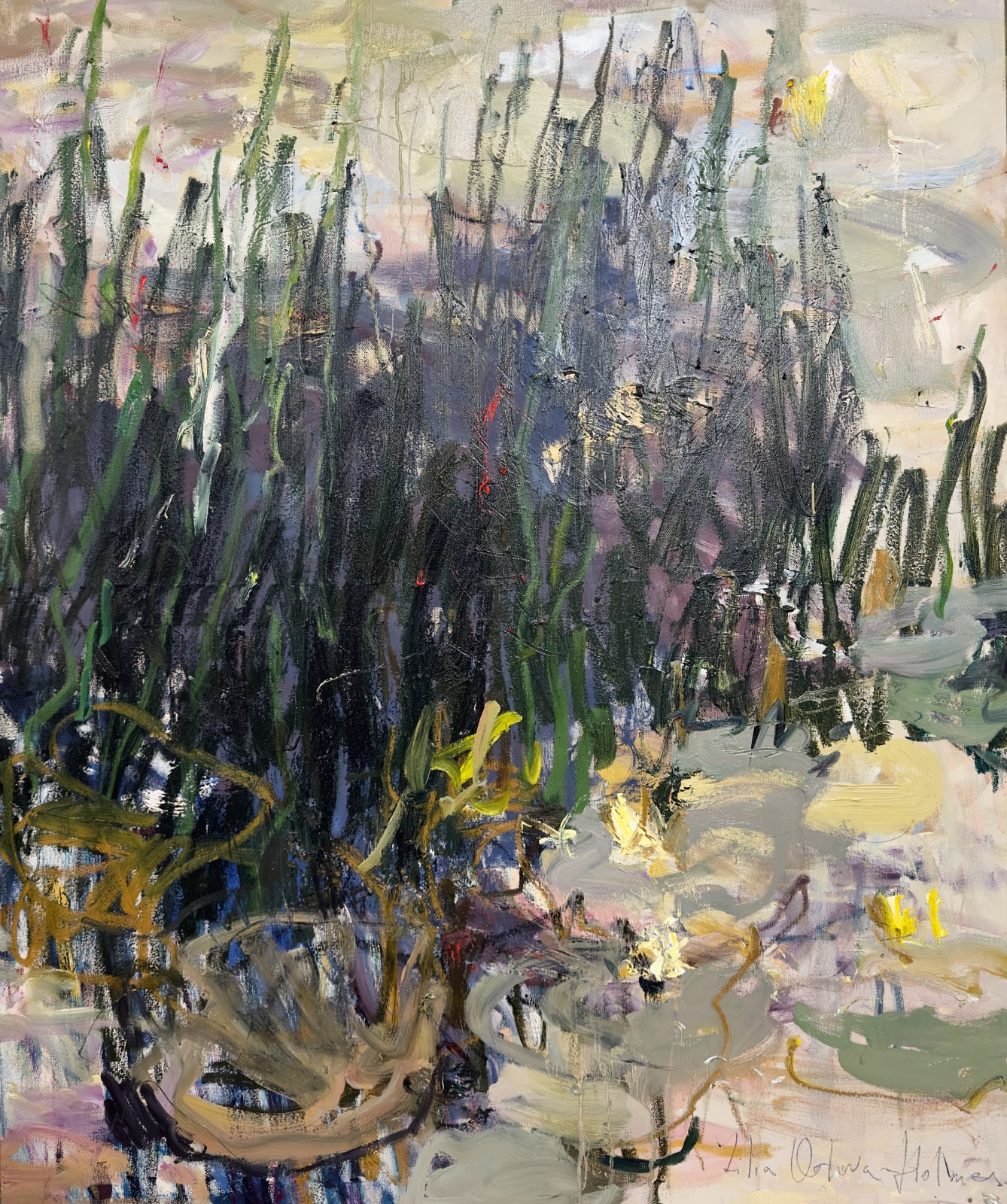 Lilia Orlova-Holmes, By the pond. The last days of summer. Diptych., 2023