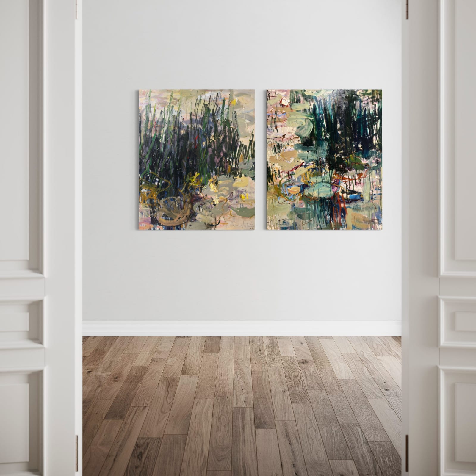 Lilia Orlova-Holmes, By the pond. The last days of summer. Diptych., 2023
