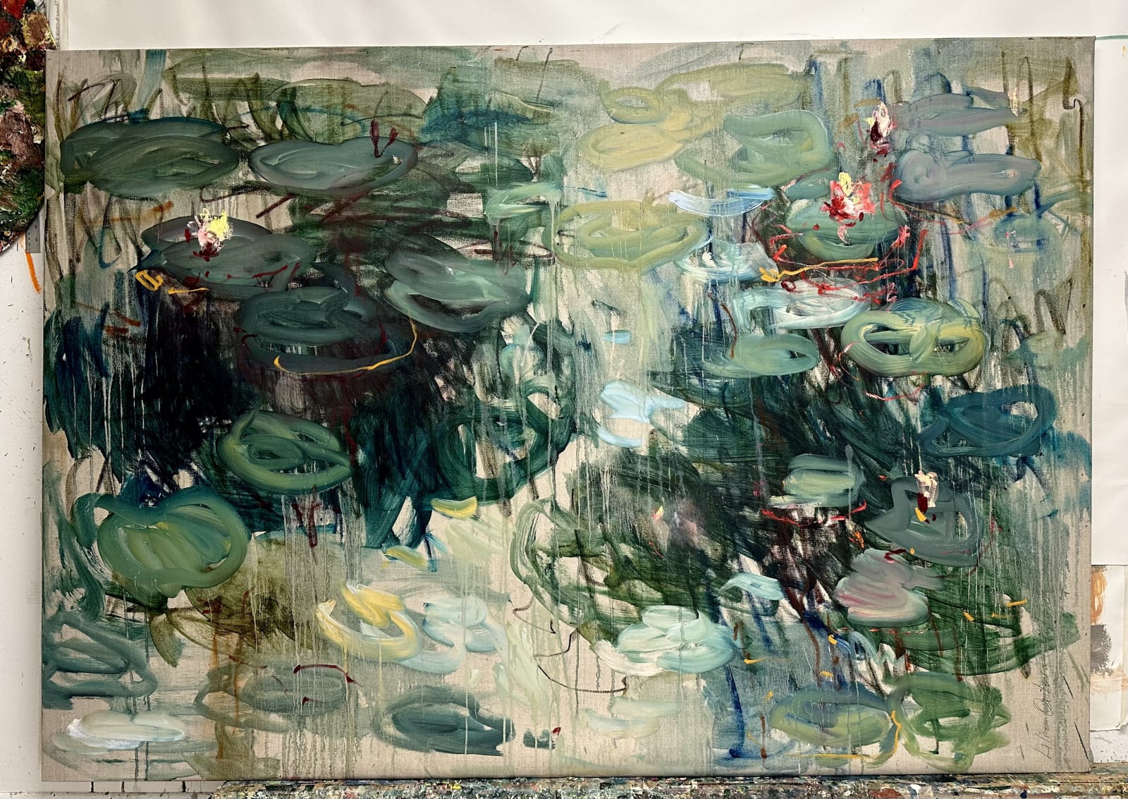 Lilia Orlova-Holmes, Summer pond. Reflections., 2023