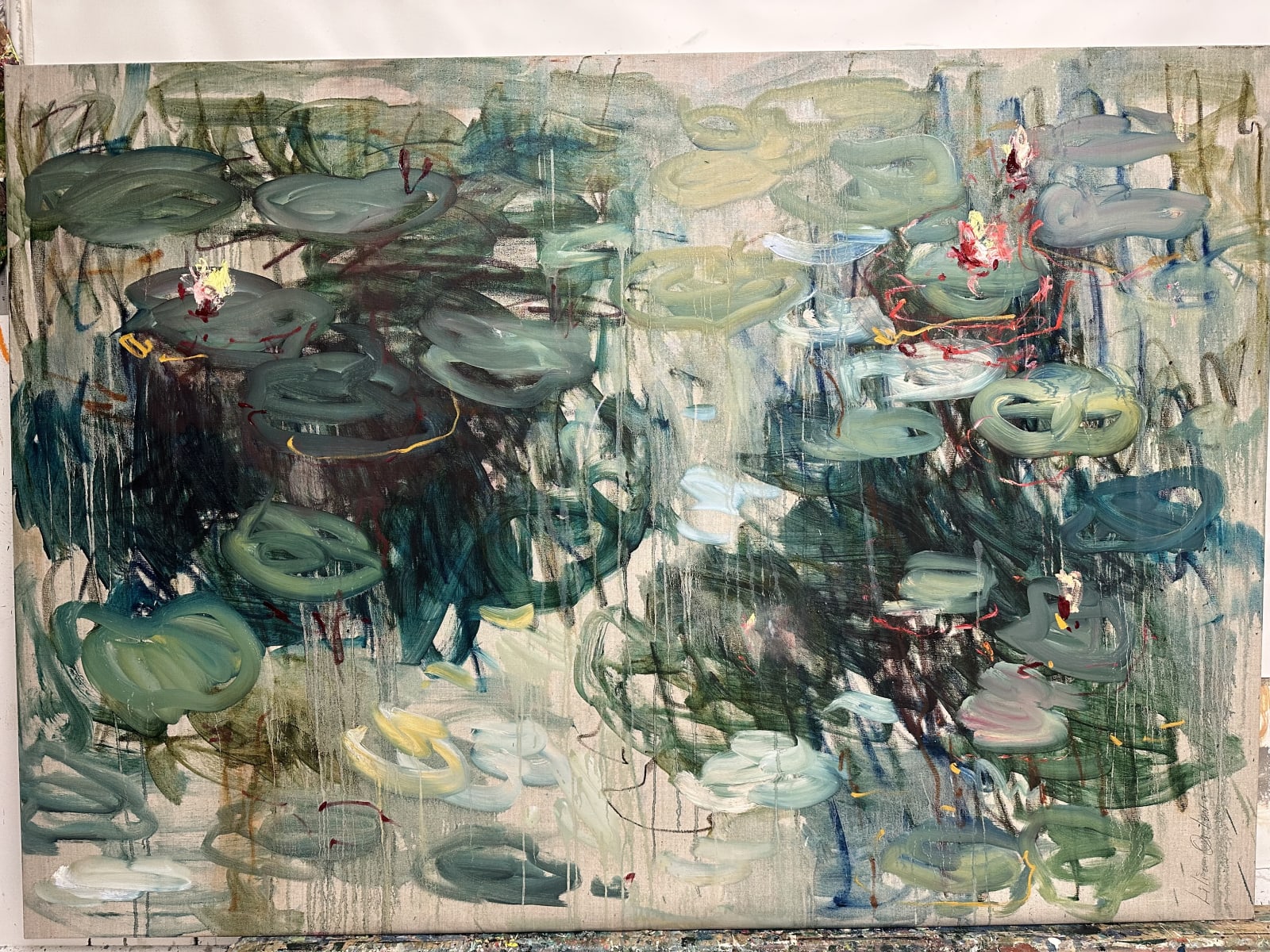 Lilia Orlova-Holmes, Summer pond. Reflections., 2023