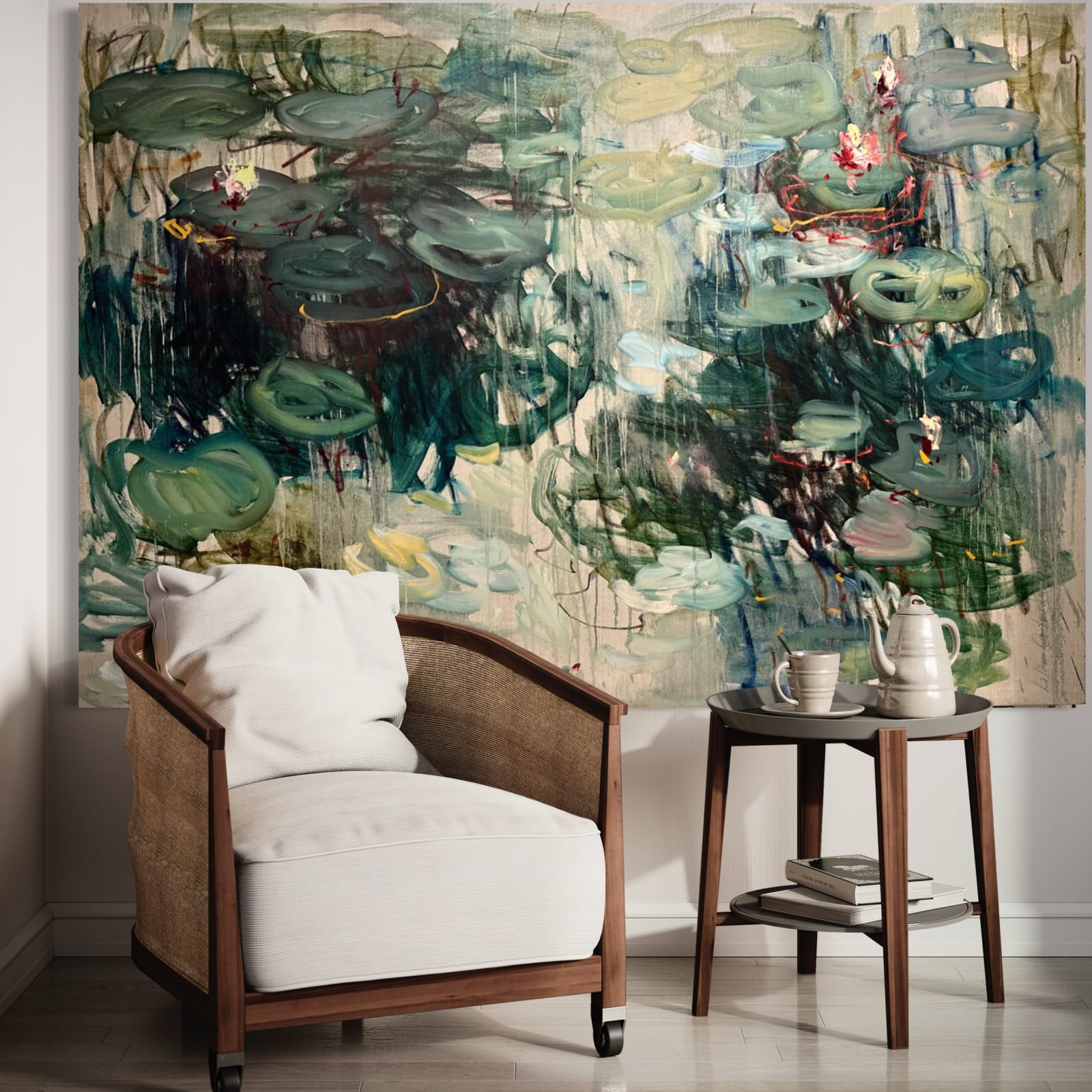 Lilia Orlova-Holmes, Summer pond. Reflections., 2023