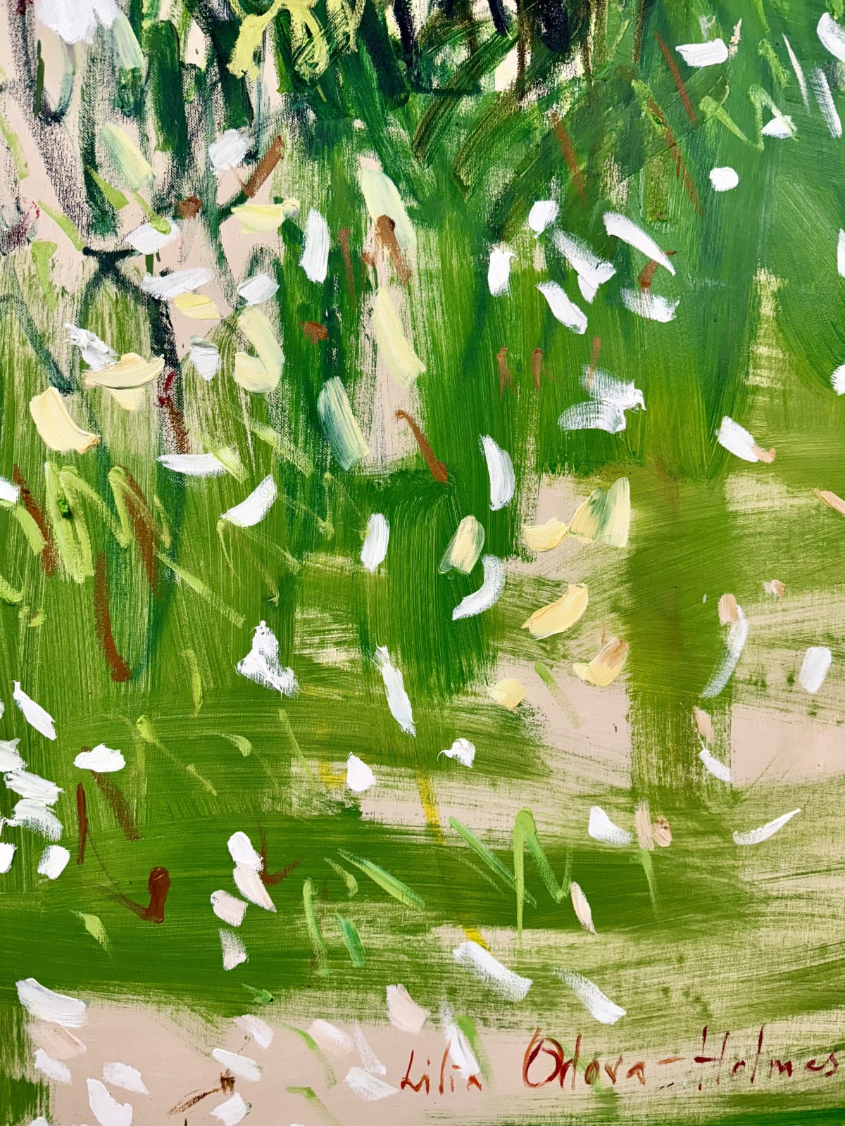 Lilia Orlova-Holmes, White roses, 2025