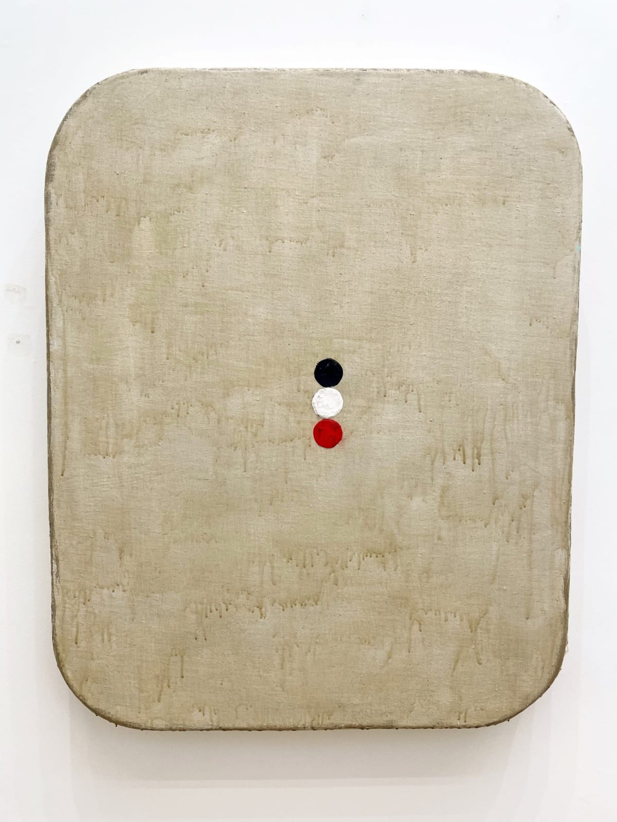 Otis Jones, Tan with Three Circles, One White, 2021